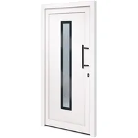 vidaXL Haustür rechts 98 x 208 cm weiß