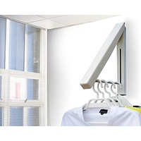 CSD Faltbarer Kleiderbügel Stab Haken Aufhänger klappbarer Kleiderbügelhalter Wandkleiderlüfter Airette (Set (Mit Staub))
