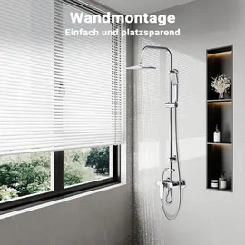 Wiltec Duscharmatur Duschsystem Silber 27271000