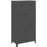 vidaXL Kleiderschrank Industrial 90 x 180 x 50 cm Anthrazit