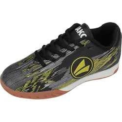 Fußballschuh JAKO "J-SI Stepover", Gr. 34, gelb (jet schwarz, neon gelb), Synthetik, mehrfarbig, sportlich, Schuhe, für Halle und Straße