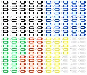 Preisvergleich Produktbild WESTCOTT Schlüsselanhänger farbsortiert, 200 St.