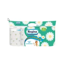 Regina Toilettenpapier Kamillenpapier, 3-lagig  8004260414494  , 1 Packung = 8 Rollen à 150 Blatt