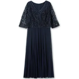 sheego Etuikleid Abendkleid Blau 58