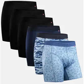 Danish Endurance Boxershorts Sports Trunks rot / schwarz 4XL 6er Pack