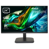 Acer EK241YH Monitor 23,8 Zoll (60 cm Bildschirm) Full HD, 100Hz HDMI, 75Hz VGA, 5ms (GTG), HDMI 1.4, FreeSync, Schwarz