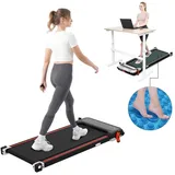 LIKESPORTING Laufband zu Hause,Walking Pad 6/8 km/h, leiser Motor, Fernbedienung, 40*100cm Laufbereich, Max 6 km/h,mit Steigung & Fußmassagefunktion