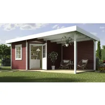 Weka Designhaus 213 Plus 5,50 x 2,50 m Rot