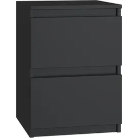 Nachtschrank Malwa M2 40 x 40 x 41 cm Schwarz