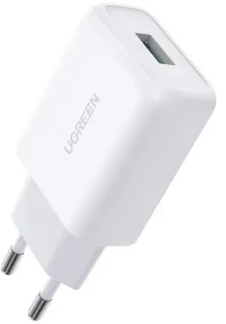 Ugreen 10133 Ladegerät für Mobilgeräte Smartphone Weiß USB Schnellladung Drinnen