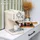 Zilan Espressomaschine 1,5L retro design weiß + Milchaufschäumer
