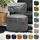 Green Bean Sitzhocker Pouf Kunstleder 47 x 30 x 47 cm Grau