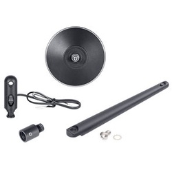 gazzini Spiegel-Set Rund inkl. Power LED-Blinker im Gelenk Lenker-Spiegel