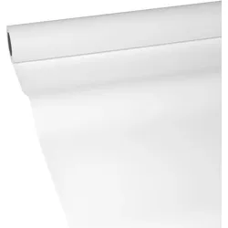 JUNOPAX Papiertischdecke weiß 50m x 1,30m, nass- und wischfest