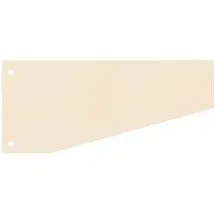 Wekre Trennstreifen Trapez 190 g/m2 Karton 24 x 10,5 cm chamois 100 Stück