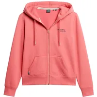 Superdry Essential Logo Reißverschlusspullover Camping Pink S