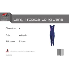 F2 Neoprenanzug Tropical Long Jane Multicolor M