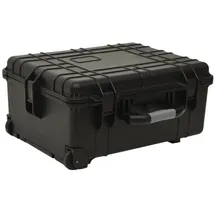 vidaXL Flugkoffer 4-Rollen Cabin 58 cm / 45 l schwarz/pp