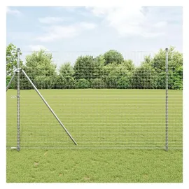 vidaXL Zaunpfosten Ø32 mm 200 cm Silber/Verzinkter Stahl