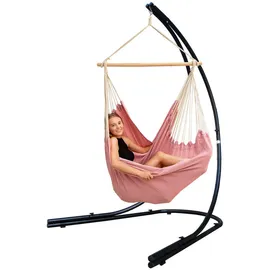 AMANKA XXL Hängesessel mit 210cm Gestell - Hängestuhl Ständer Metall