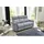 luma-home 3-Sitzer Couch Velours Vintage Grau