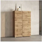 OTTO home Highboard 92 x 139 x 40 cm Braun / Beige