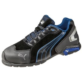 Puma Rio Black Low Gr.46 Veloursleder Aluminiumkappe