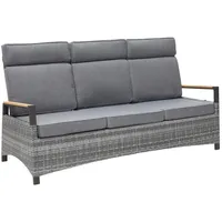 LC Garden Keramo 3er Sofa grau