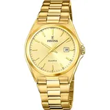 Festina Herrenuhr Klassik F20555/3 Armbanduhr Edelstahl gold D2UF20555/3 - Goldfarben