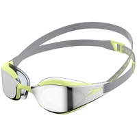 Speedo Fastskin Hyper Elite Mirror Goggles - Grey/Green/Chrome - Adult