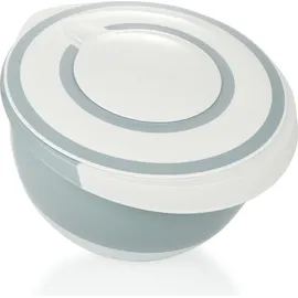 COM-FOUR com-four® 5 l Rührschüssel mit Deckel, und Stoppboden [Auswahl variiert] - Weiß/Hellgrau/Dunkelgrau/Grün