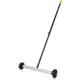 NEIKO 53414A Mini-Magnetwischer, rollender Magnetwischer mit Rädern, verstellbarer Griff, leichter Magnet zum Aufnehmen von Nägeln, Tragkraft 4,5 kg, Nagelfinder, 43,2 cm