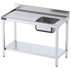 Tabelle MURAL Inox Vorgewaschene rechte Schüssel 700x700mm