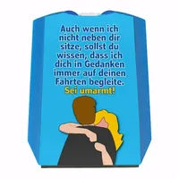 Speecheese Sei umarmt! Parkscheibe mit Spruch In Gedanken Immer