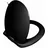 Vitra Istanbul WC-Sitz schwarz
