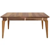 JVmoebel Esstisch Italienischer Holztisch in Braun mit Ausziehfunktion aus Massivholz (Packung, 1-St., Tisch), Made in Europa braun