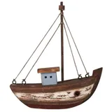 ib laursen Dekorationsobjekt Schiff blaues Haus Nautico (17,5cm)
