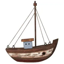 ib laursen Dekorationsobjekt Schiff blaues Haus Nautico (17,5cm)