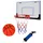 vidaXL Mini Basketballkorb Set mit Ball und Pumpe Orange