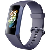 Fitnessuhr Herren Fitness Tracker Herren Blutdruckmessung Schlaftracker Gesundheitsuhr Schrittzähler ohne App und Handy Fitnessuhr Damen Schmal Pulsuhr Smartwatch Sportuhr Android IOS Schwarz Blau