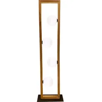Nowa Stehlampe Stehleuchte Holzlampe Glaskugel Wohnzimmerlampe 4 flammig H