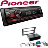 Pioneer 1-DIN Autoradio USB AUX Android Set für Audi A4 Symphony /Navi Plus