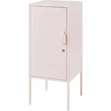 [en.casa] Nachtschrank Hausjärvi 82x35x35 cm Stahl Rosa