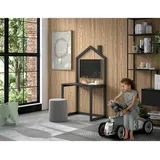Vipack Kinderschreibtisch Dallas 100 x 150,6 x 50 cm Kiefer lackiert grau