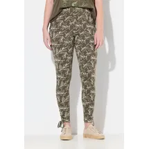 Ulla Popken Leggings in khakibraun | Gr.: 50-52