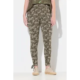 Ulla Popken Leggings in khakibraun | Gr.: 50-52