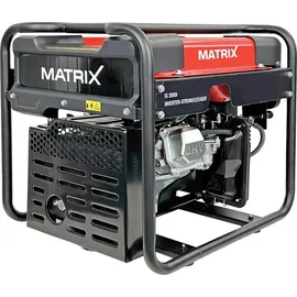 Matrix Notstromaggregat Benzin 3500 Watt Inverter Stromerzeuger Benzin Generator Stromaggregat tragbar Stromgenerator IG 3500i | 4 Takt | 2x230V