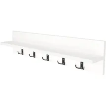 [en.casa] Wandgarderobe Hammarö 80 x 11 x 18 cm Weiß