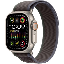 Apple Watch Ultra 2 GPS+Cellular 49 mm Titaniumgehäuse, Trail Loop blau/schwarz M/L