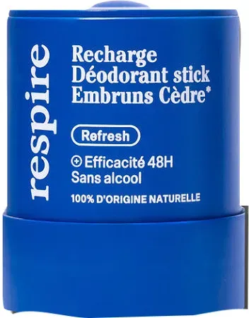 Respire Nachfüllung Deodorant Stick Zedern-Meeresbrise 50g